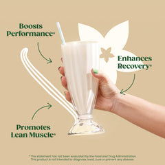 Bloom Nutrition Whey Isolate Vanilla powder closeup shows smooth texture for shakes.