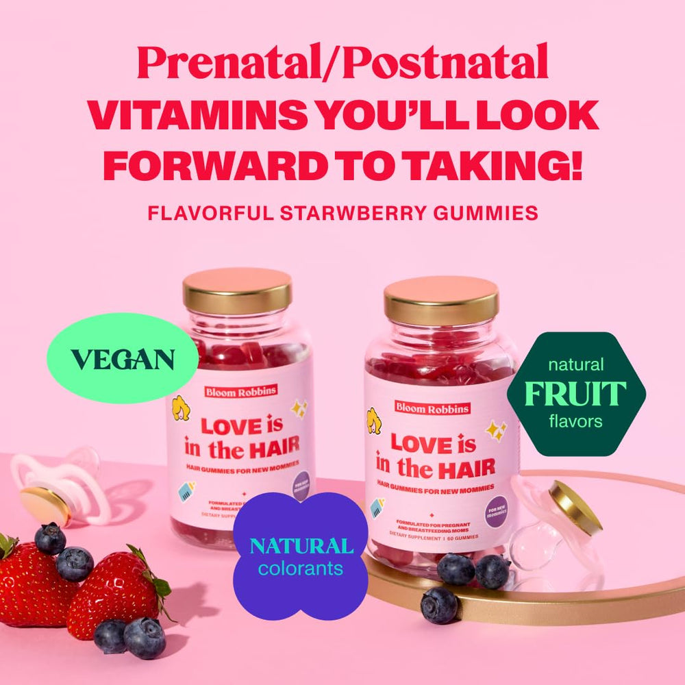 Bloom Robbins vegan gluten-free prenatal vitamins for expectant moms seeking clean ingredients.