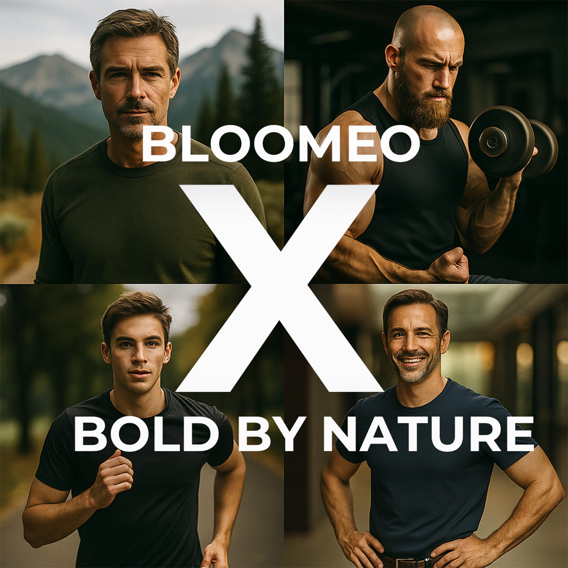Bloomeo men's health energy packs suggest modern fuel for focus and stamina.