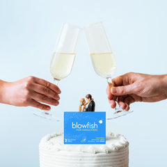 Blowfish premium-single-dose-packaging conveys elegant gifting and convenience