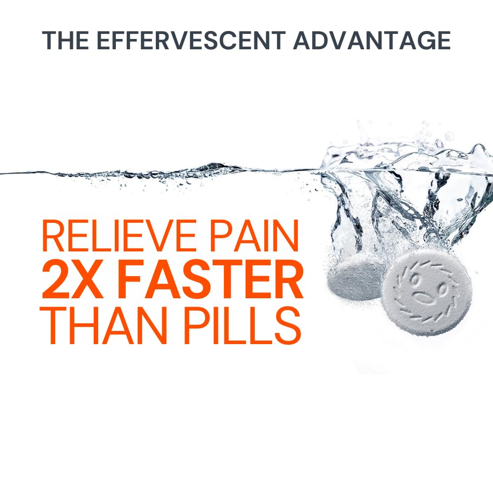 Effervescent tablets dissolving in water for quick relief with Blowfish Sport.