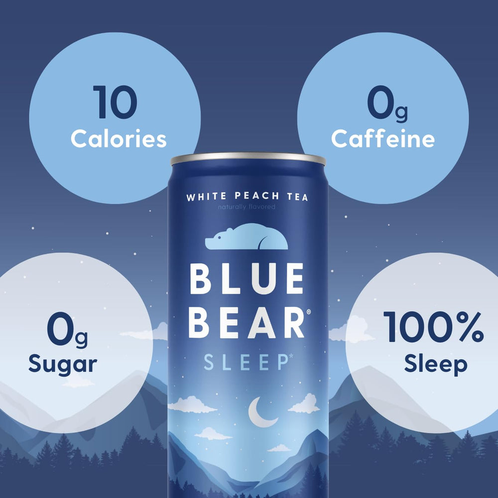 Blue Bear chamomile flowers, gentle herbal notes to promote calm.
