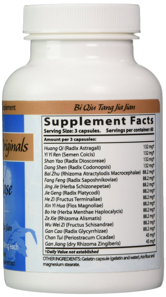 Blue Poppy Aller Ease capsule closeup highlighting 500 mg per capsule for convenience
