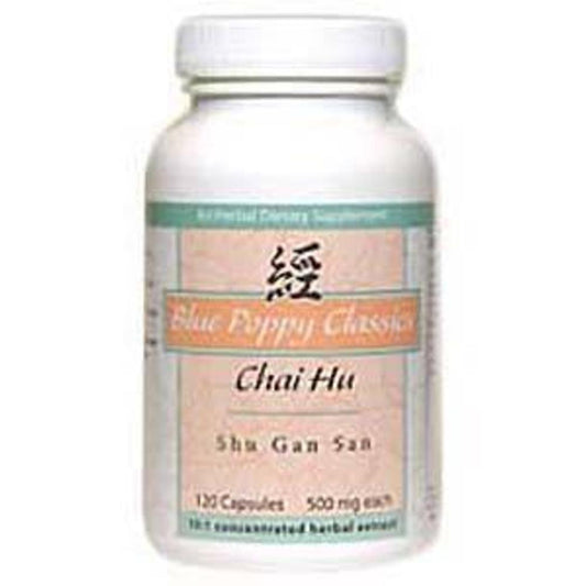 Blue Poppy Chai Hu Shu Gan San 120 caps bottle supports balanced qi and daily balance.