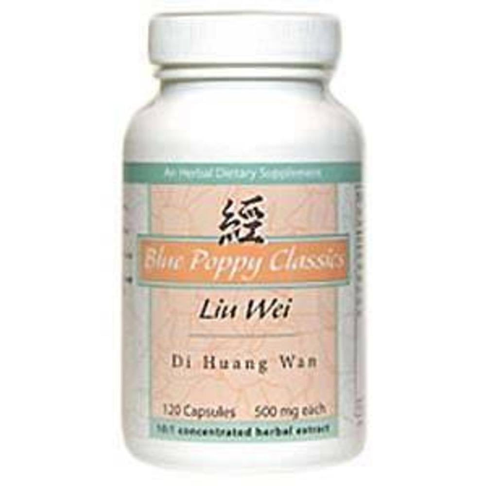 Blue Poppy Liu Wei Di Huang Wan capsules for daily balance and calm vitality
