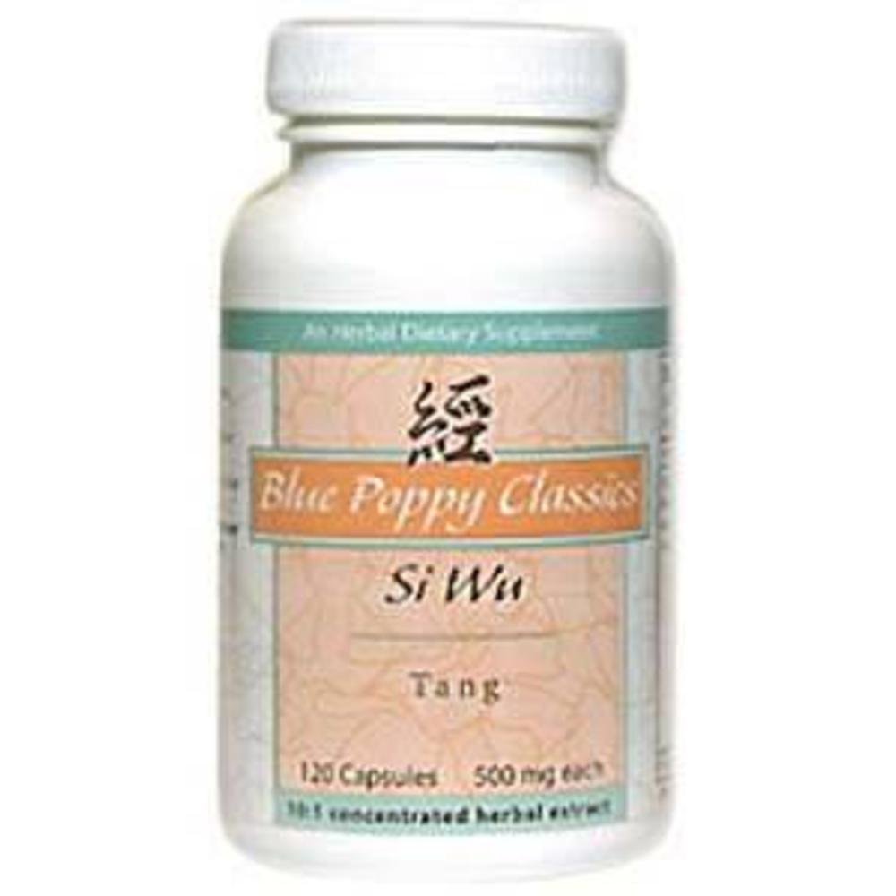 Blue Poppy Si Wu Tang bottle pour supports a simple daily herbal ritual