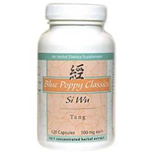 Blue Poppy Si Wu Tang bottle pour supports a simple daily herbal ritual