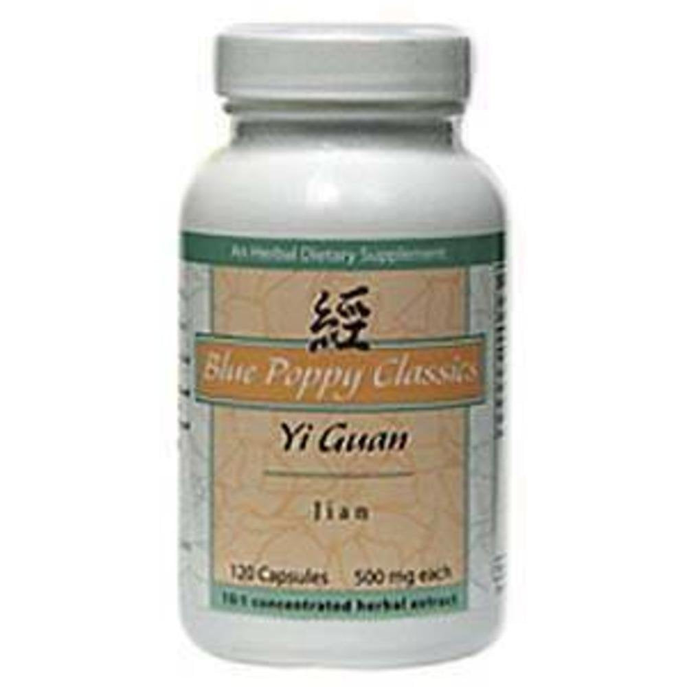 Blue Poppy Yi Guan Jian 120 caps bottle supports daily wellness routine.