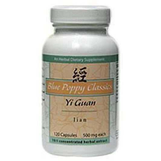 Blue Poppy Yi Guan Jian 120 caps bottle supports daily wellness routine.