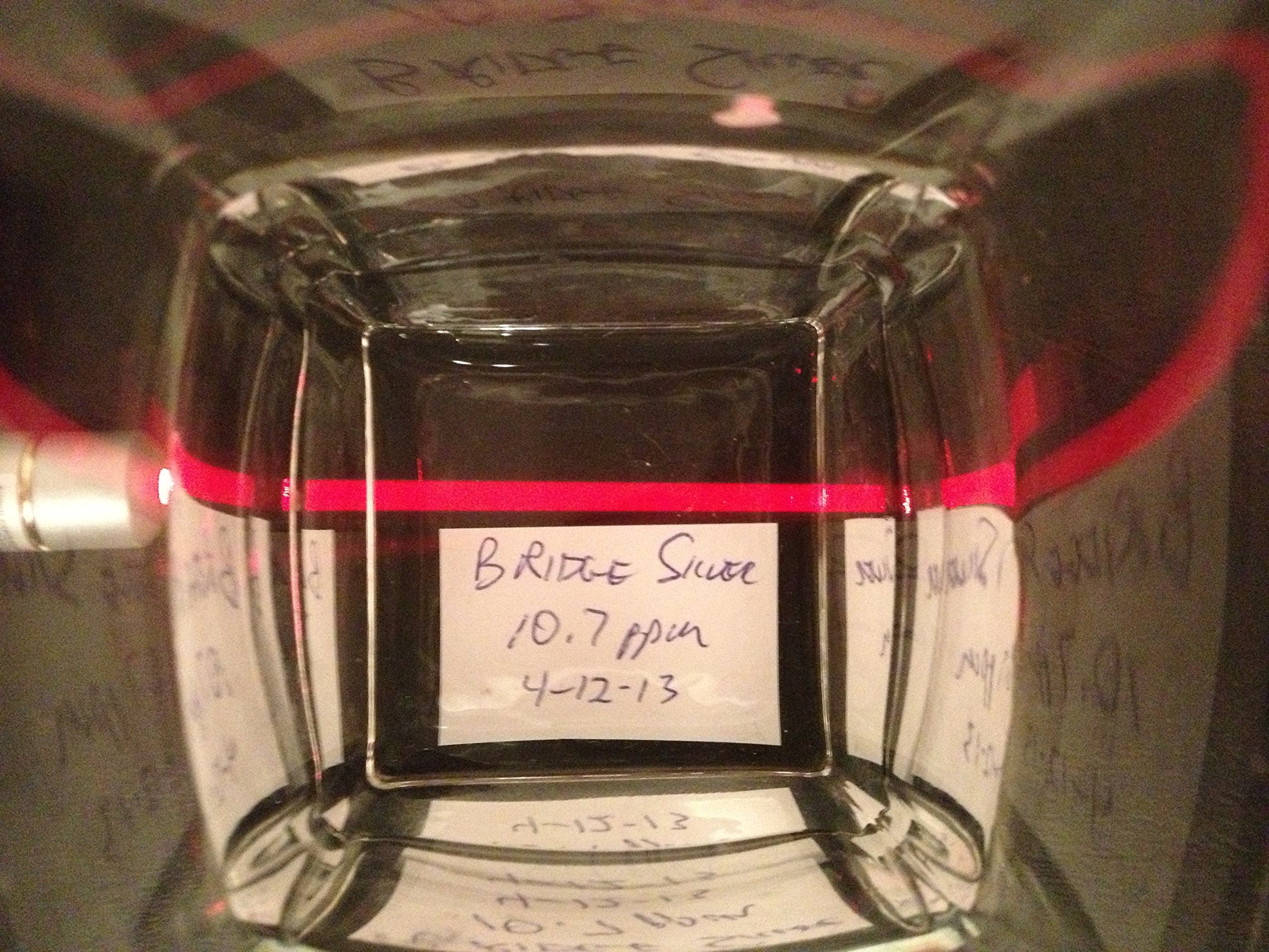 Blue Ridge Silver bottle cap ensures secure storage and portability.