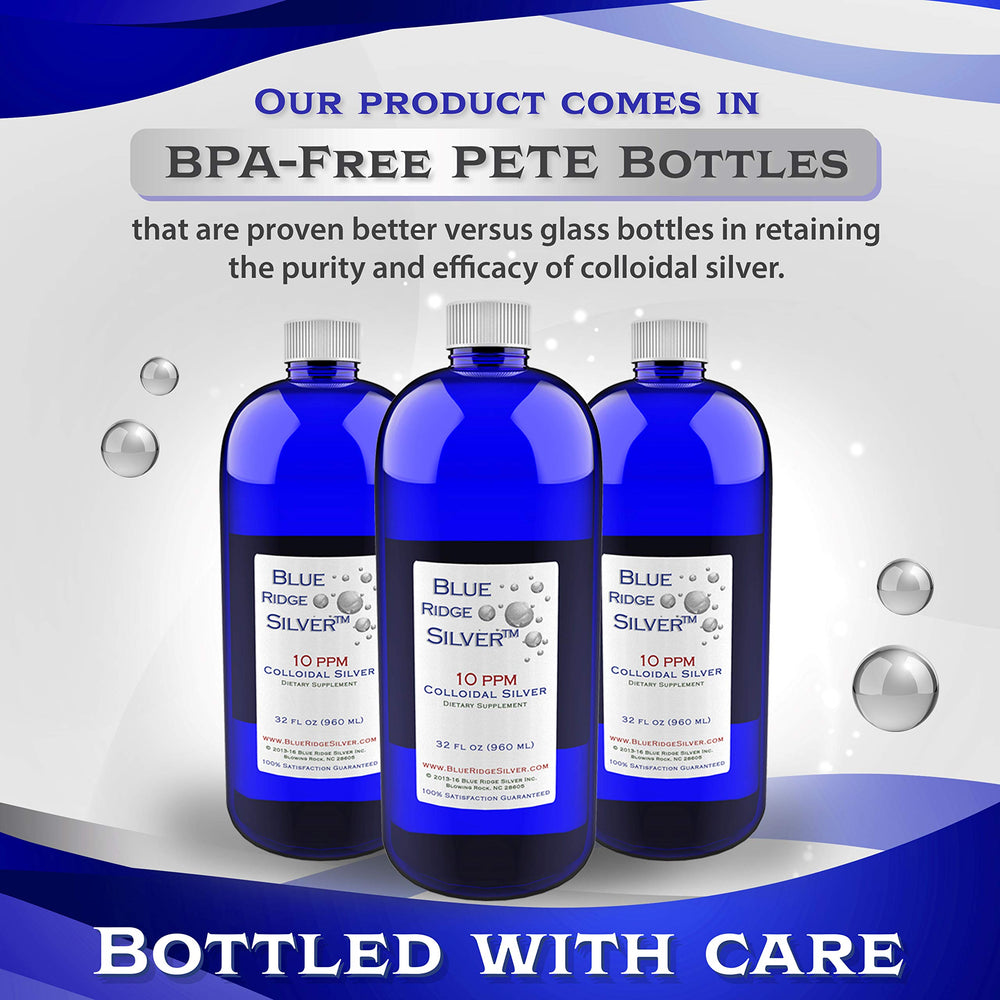 Blue Ridge Silver packaging and label convey product identity and purity.