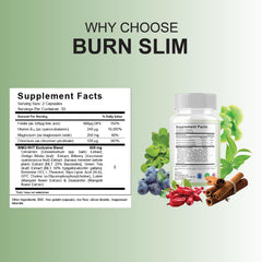 BLUE VIBE Burn Slim Pro 2-pack box showing value and routine.