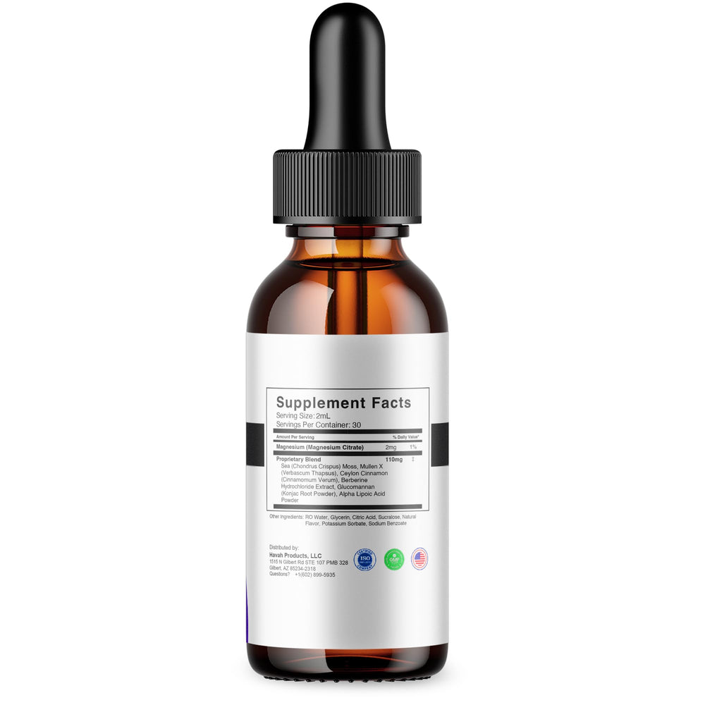 BLUE VIBE Glycopezil Drops amber bottle preserves potency during storage.