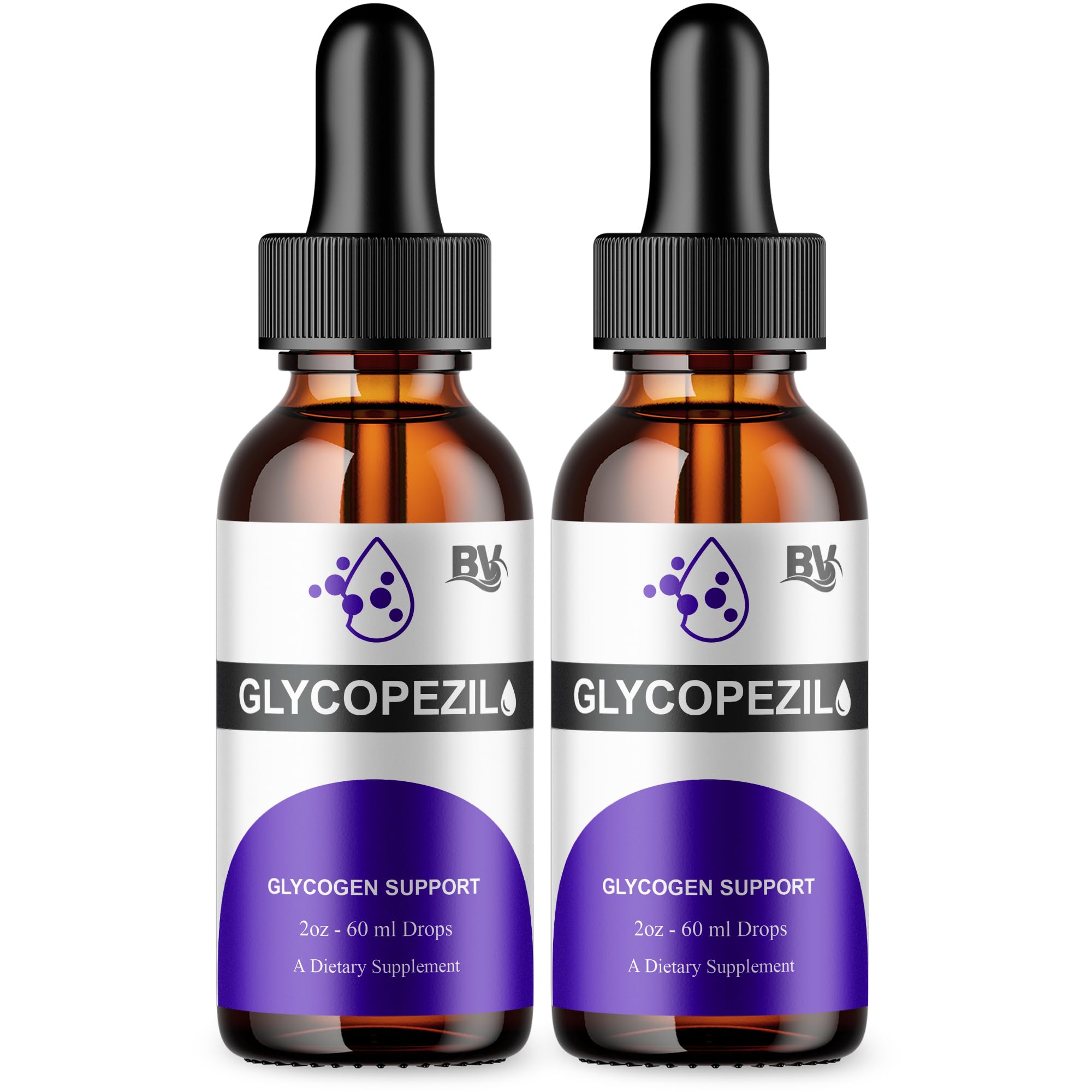 BLUE VIBE Glycopezil Drops bottle pour enables quick daily dosing.