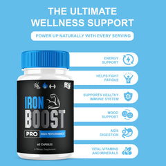 User holds Blue Vibe Iron Boost Pro during a calm morning routine.