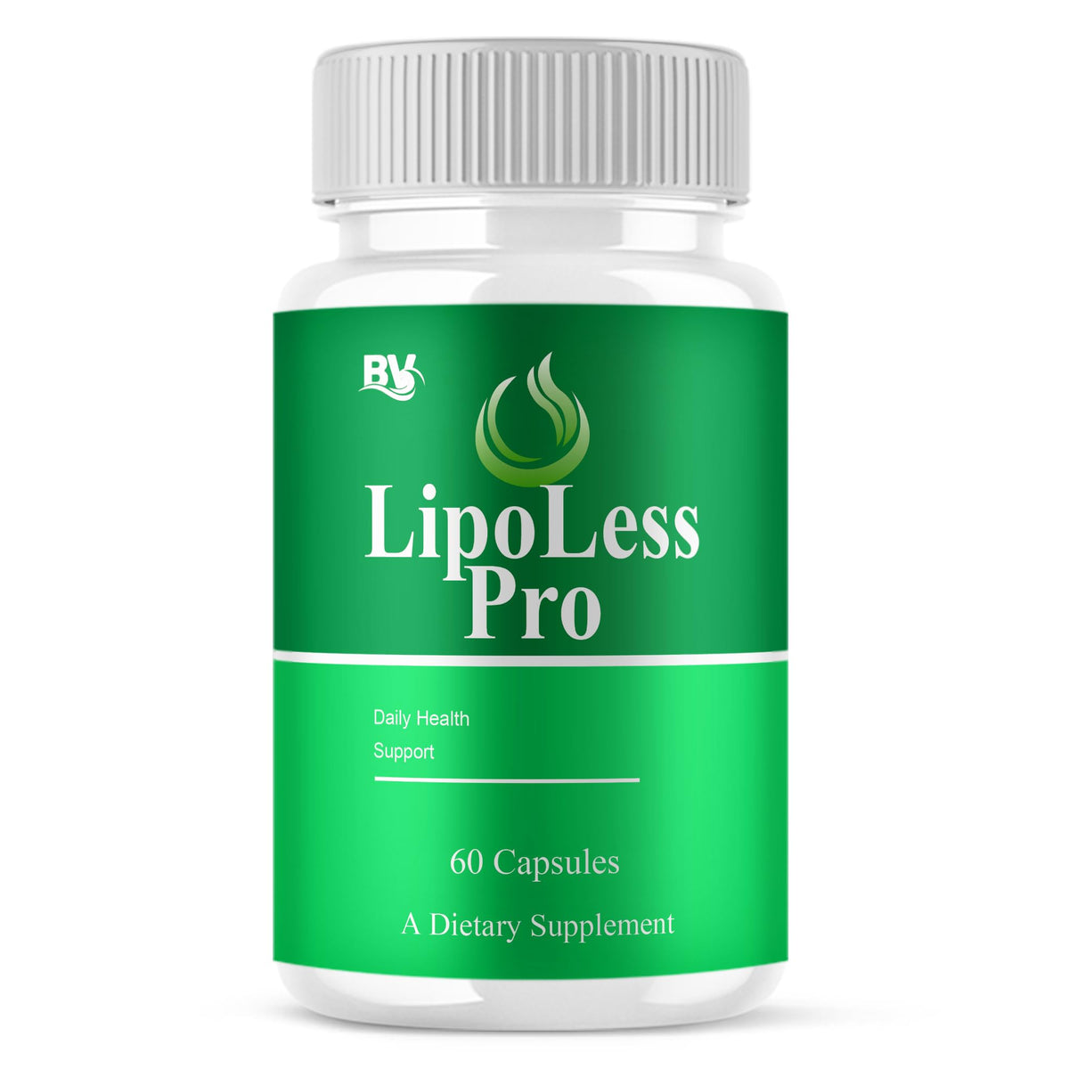 Blue Vibe Lipoless Pro bottle front with easy-to-swallow capsules for daily wellness.