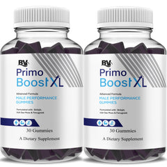 Blue Vibe Primo Boost XL gummies bottle for daily energy support