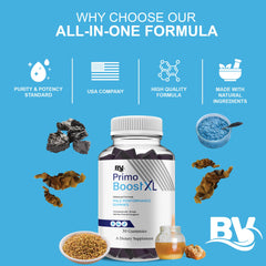 Blue Vibe Primo Boost XL gummies for daily use offering energy support