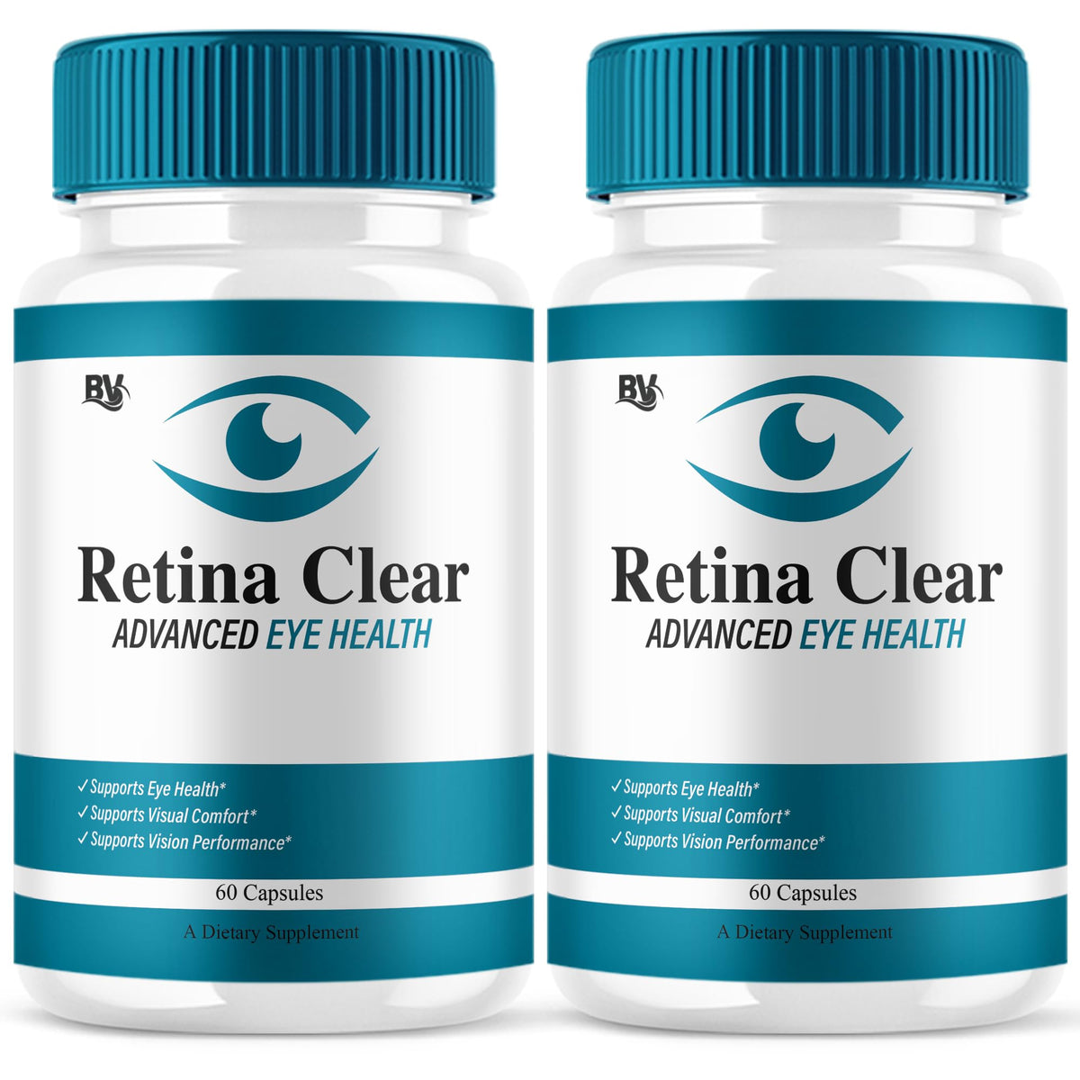 BLUE VIBE Retina Clear 2-pack box supports daily eye health.