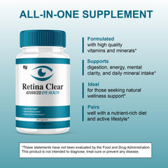 BLUE VIBE Retina Clear daily routine image promotes consistency.
