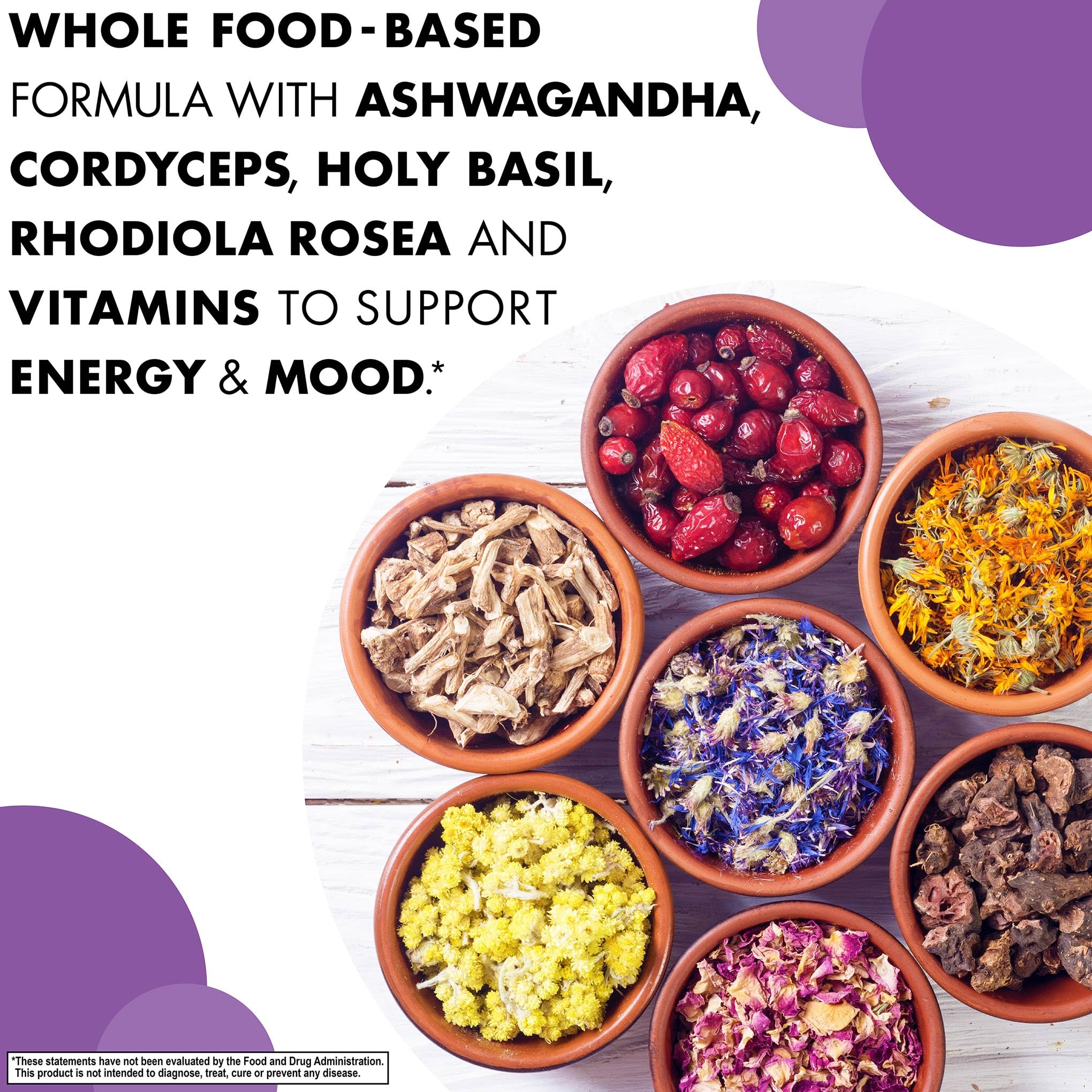 BlueBonnet Adrenal Support label view showing vegan, non-GMO credentials.