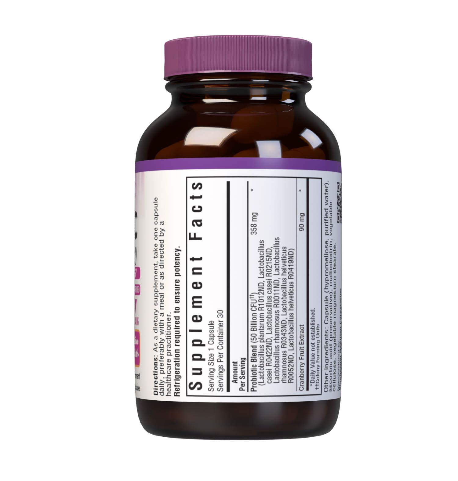 BlueBonnet Advanced Choice probiotic capsules close-up, seven strains supporting digestive wellness