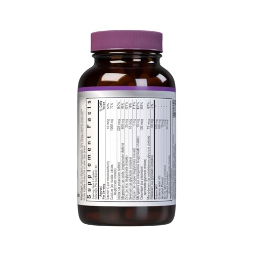 Close-up of BlueBonnet caplets showing chelated minerals for daily use.