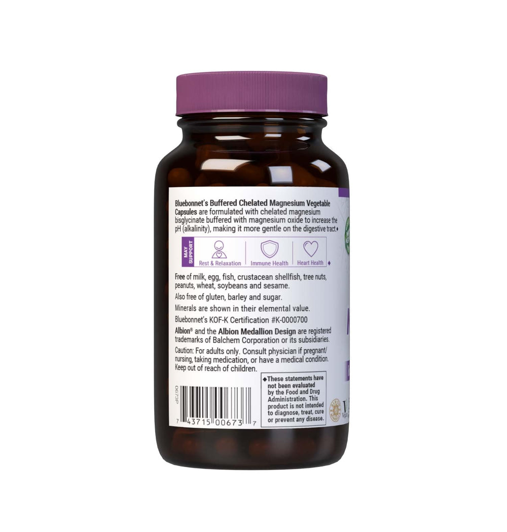 Bluebonnet Albion label on packaging emphasizes non GMO and kosher quality