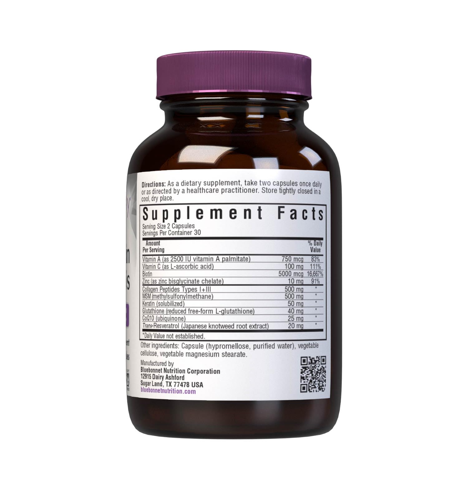 Bluebonnet Beautiful Ally bottle front highlighting convenient daily beauty nutrition.