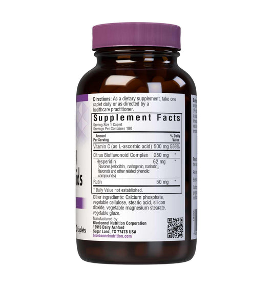 BlueBonnet C-500 bottle label highlighting non-GMO and vegan formulation