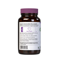 Bluebonnet Flush-Free Niacin 500mg ingredients panel highlights non GMO vegan status