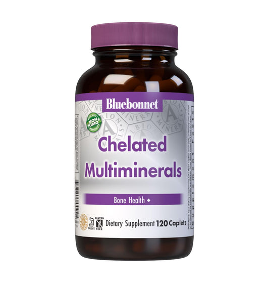 BlueBonnet Albion high-potency chelated minerals bottle front for daily mineral support