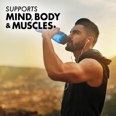 Serving scoop beside bottle illustrates 60 servings for daily use.