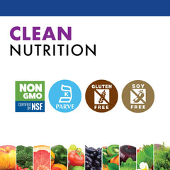 Bluebonnet bottle with allergen-free badge and dietary labels.