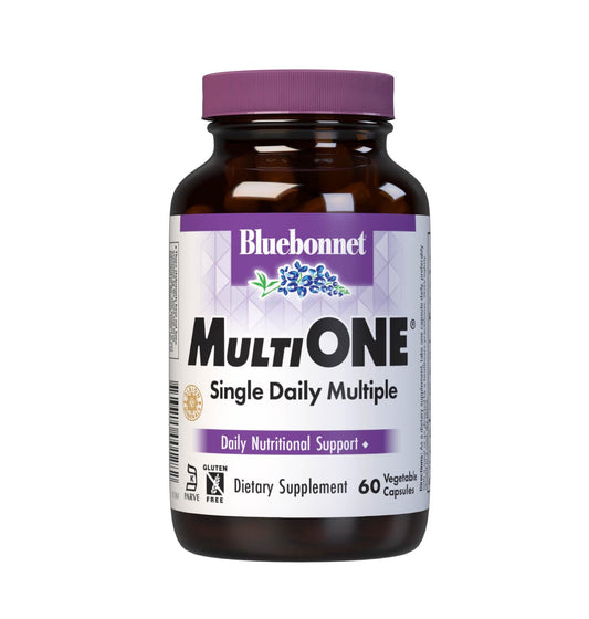 Bluebonnet Mult One bottle front view for daily nutritional support.