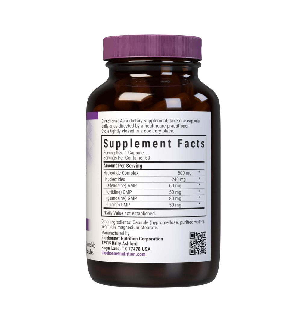 BlueBonnet Nucleotide Complex label close-up highlighting clean ingredients