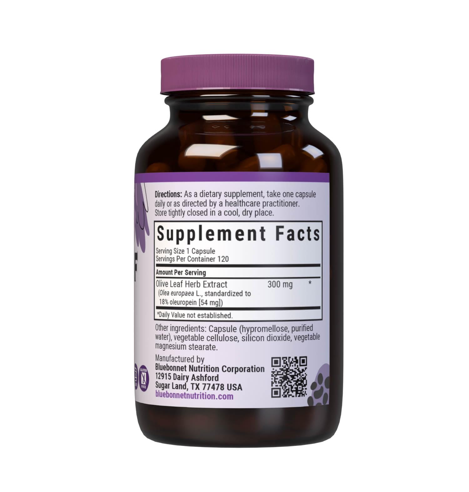 BlueBonnet Olive Leaf Extract capsules ready for daily heart health routines.