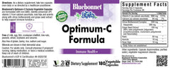 BlueBonnet Optimum C Formula capsules poured for daily immune support.