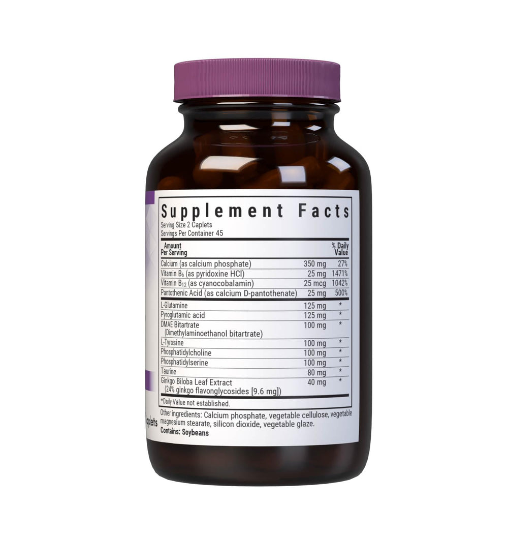 BlueBonnet Power Thought label highlighting key nutrients for mental clarity and focus.