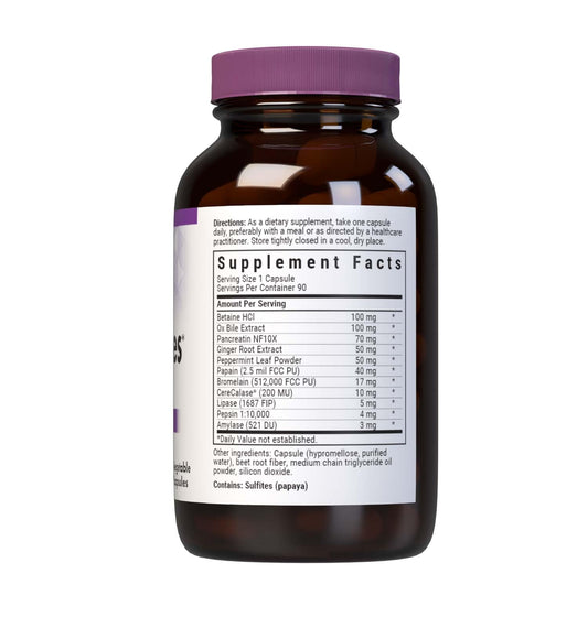 BlueBonnet Power-Zymes capsules illustrate easy once-daily protein digestion aid