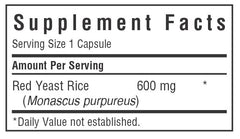Bluebonnet Red Yeast Rice packaging emphasizes allergen-free formula