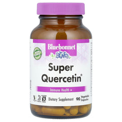 BlueBonnet Super Quercetin capsules close-up, convenient daily wellness support.