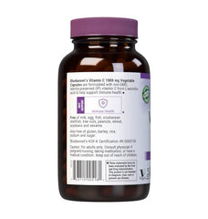 Bluebonnet Vitamin C 180-count packaging shown for daily servings