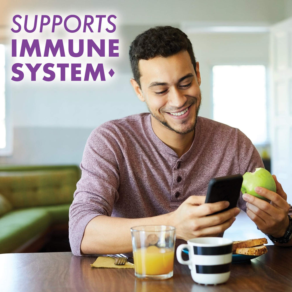 BlueBonnet Vitamin C label confirms non-GMO vegan and gluten-free status.