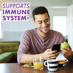 BlueBonnet Vitamin C label confirms non-GMO vegan and gluten-free status.