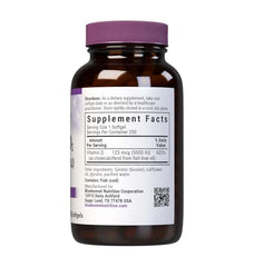 BlueBonnet Vitamin D3 softgels capsules close-up, high potency.