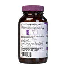 Bluebonnet Vitamin E 1000 IU softgels closeup emphasizes purity and versatility