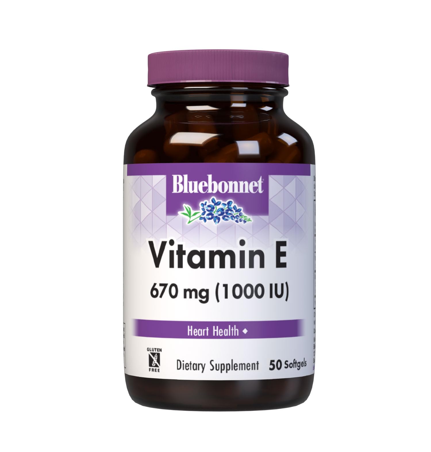 BlueBonnet Vitamin E 1000 IU softgels bottle with mixed tocopherols for daily nourishment.