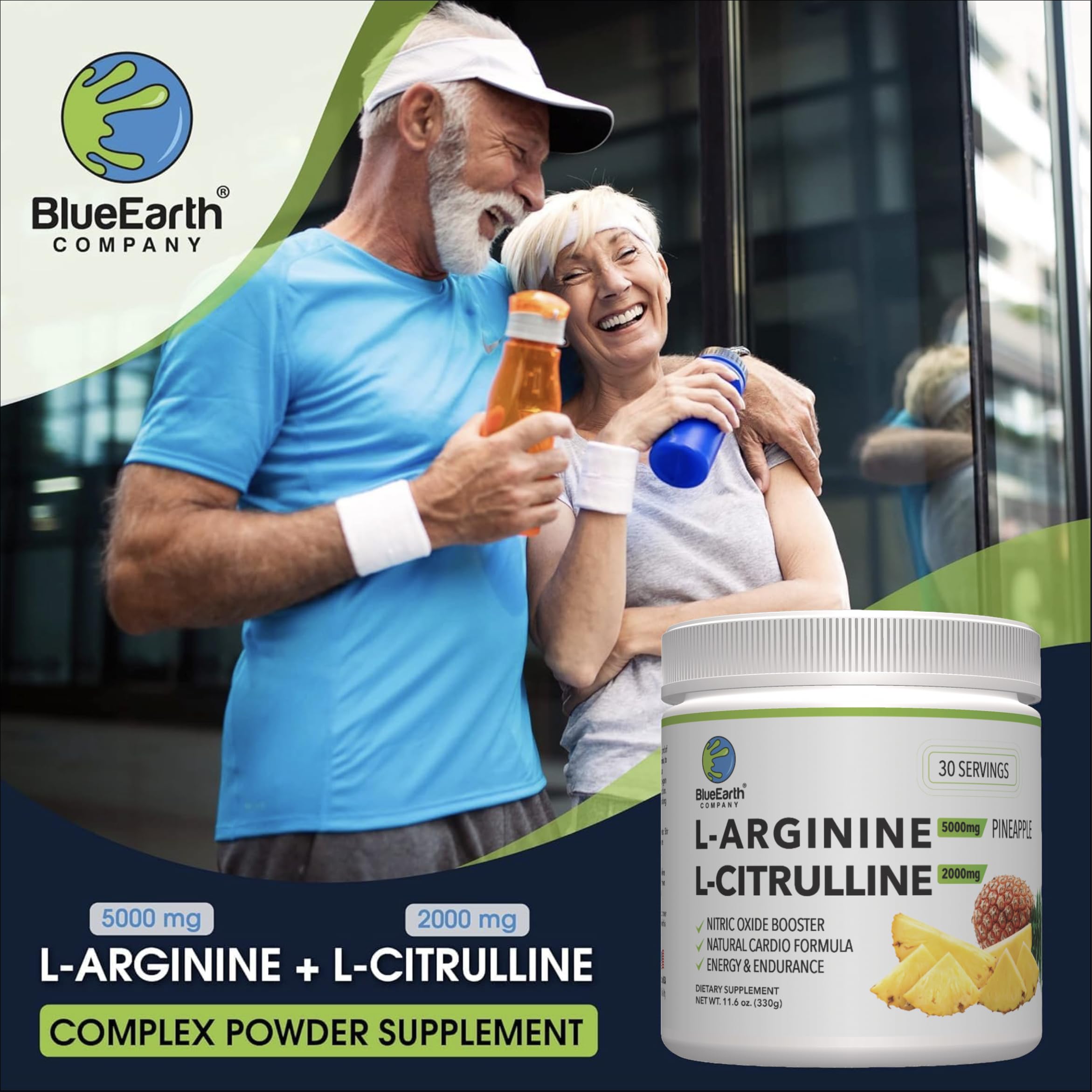 BlueEarth lifestyle setting suggesting easy use before workouts.