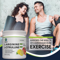 BlueEarth ingredients label featuring clean formula with L-Arginine and L-Citrulline